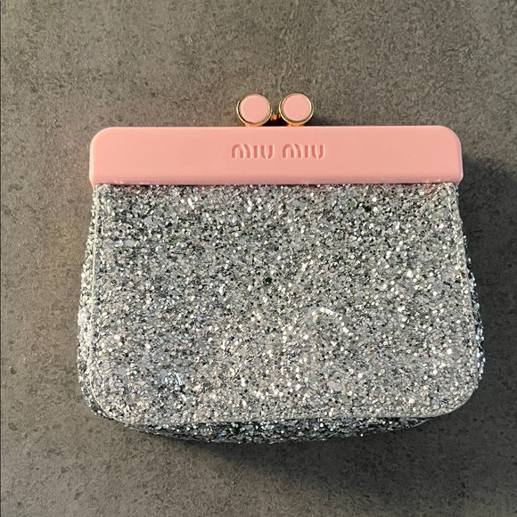 Miu Miu Parfums Glitter Coin/ cosmetics Purse